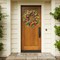 Spring Summer Wreath for Front Door 22 Inch Artificial Tulips Wreath with Eucalyptus Leaves Lavender Ferns Colorful Silk Flowers Butterflies for Home Farmhouse Indoor Outdoor Wall Decor